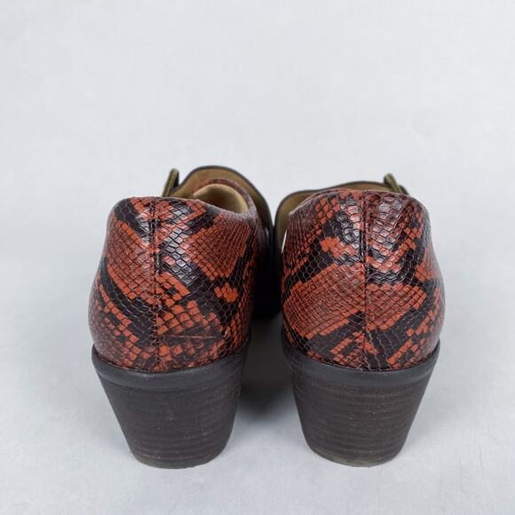 Splendid Carla Snakeskin Ankle Buckle Booties 7.5 - Picture 5 of 7